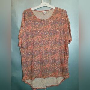 LuLaRoe Multicolor Floral Short Sleeve Top